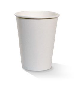 12oz single wall white cup
