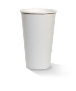 16oz single wall white cup