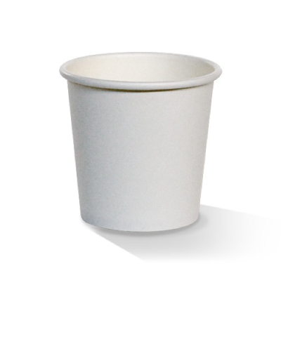 White 04oz Single Wall Cup