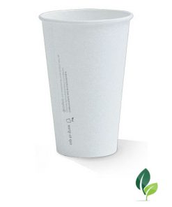 16oz single wall eco white cup