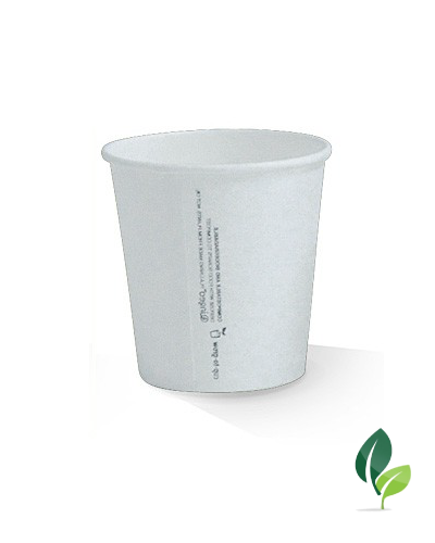 06oz single wall eco white cup 80mm