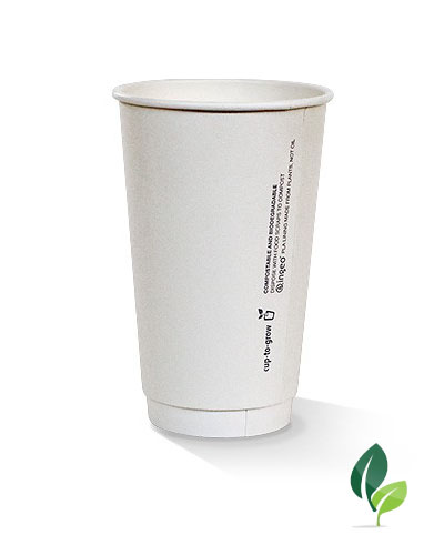 16oz double wall eco white cup