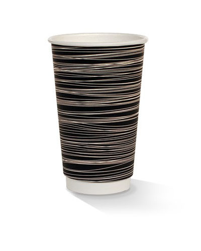 16oz double wall zebra print cup