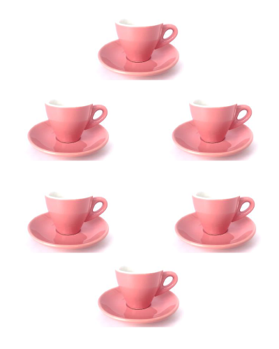 Espresso Cup Set of 12 Gloss Pink | Wholesale Coffee Co. Espresso Cup Set of 12 Gloss Pink | Wholesale Coffee Co.
